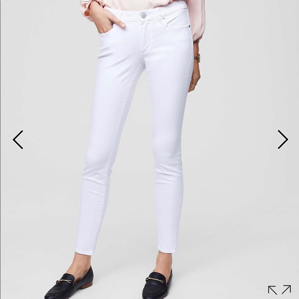 LOFT white jeans